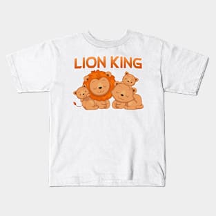 lion family Kids T-Shirt